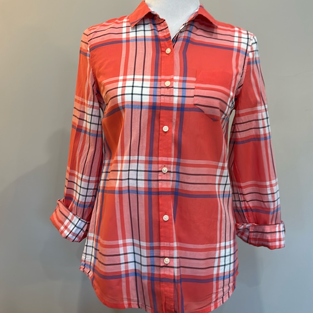 Lightweight Plaid Button Down